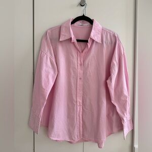 Pink Button-Up Shirt